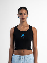 Stitched Black Tank Top